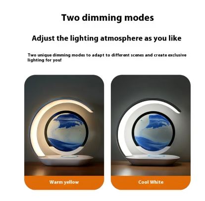 Dynamic Sand Wireless Charging Lamp
